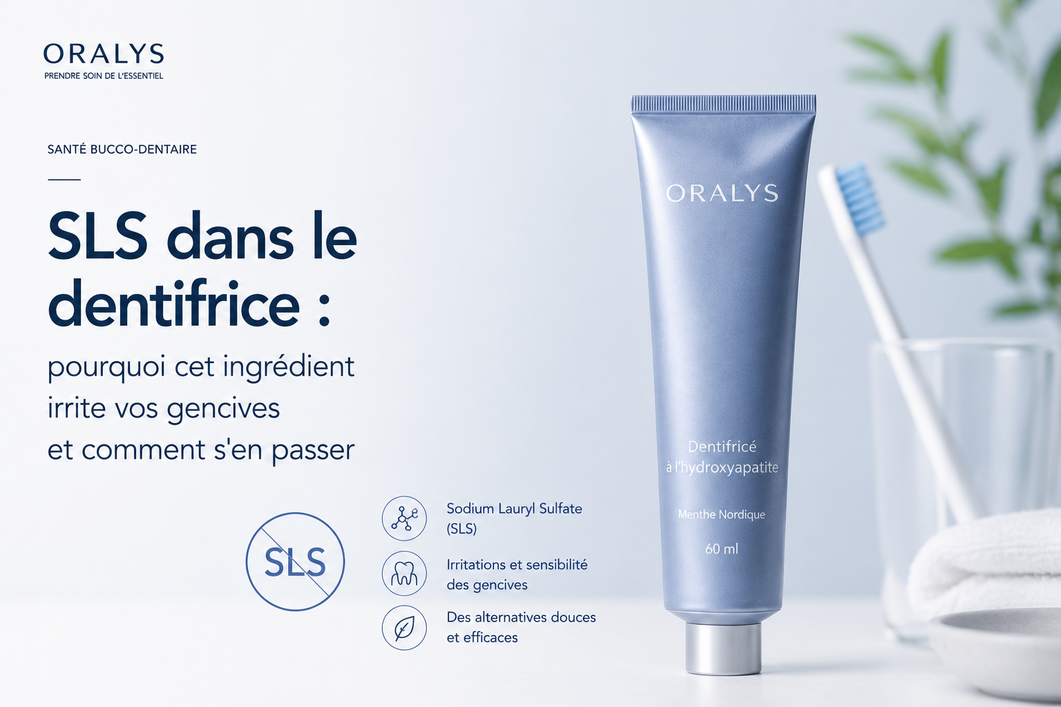 SLS dans le dentifrice : pourquoi cet ingrédient irrite vos gencives et comment s'en passer