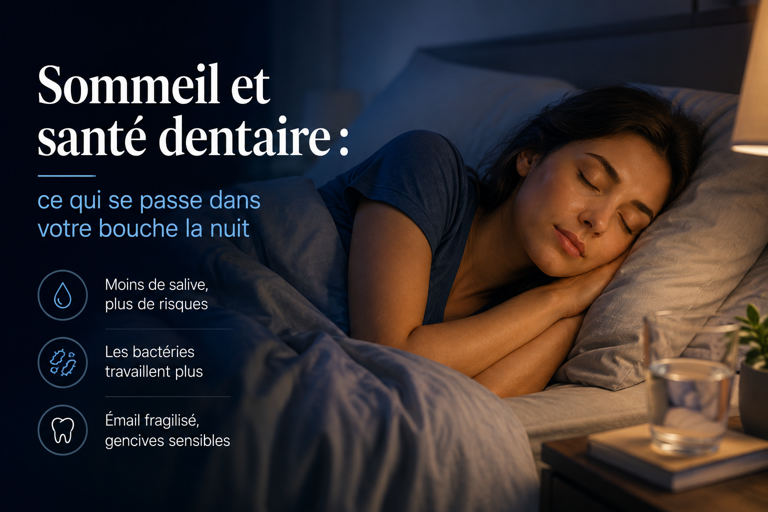 Sommeil et santé dentaire : ce qui se passe dans votre bouche la nuit