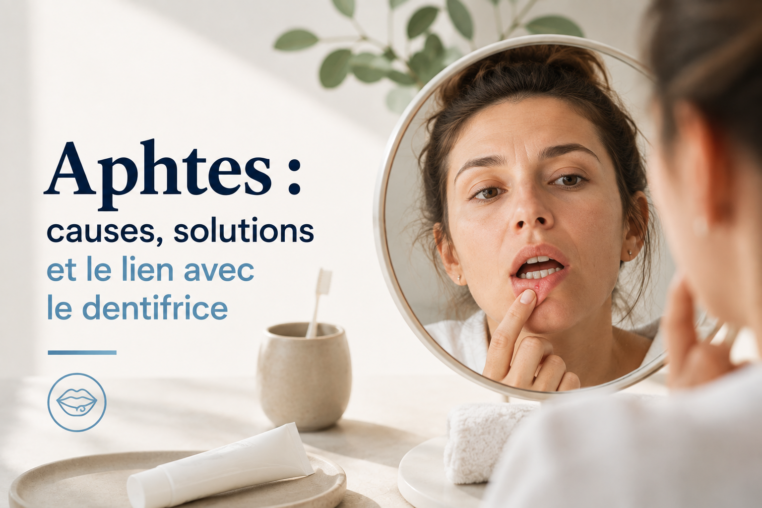 Aphtes : causes, solutions et le lien avec le dentifrice