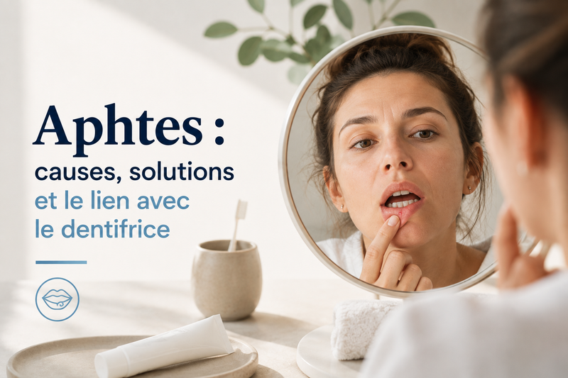 Aphtes : causes, solutions et le lien avec le dentifrice