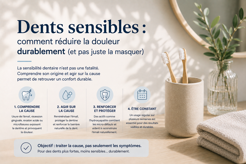 Dents sensibles : comment réduire la douleur durablement (et pas juste la masquer)