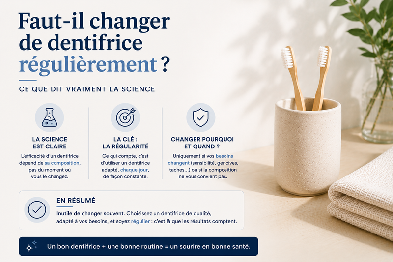 Faut-il changer de dentifrice régulièrement ? Ce que dit vraiment la science