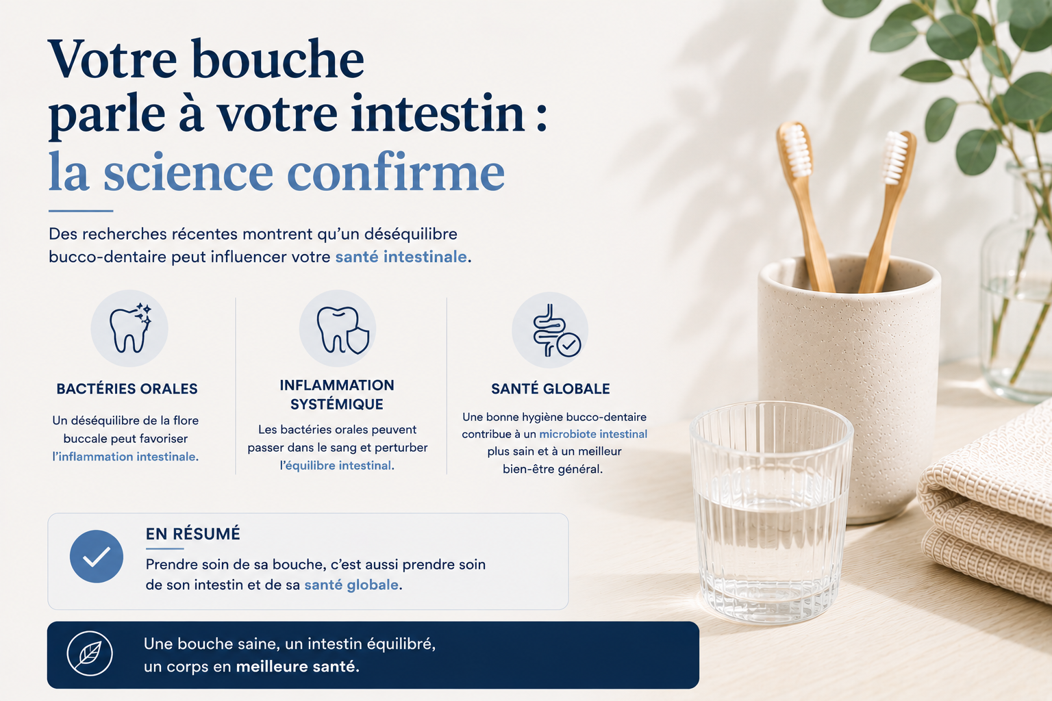 Votre bouche parle à votre intestin : la science confirme