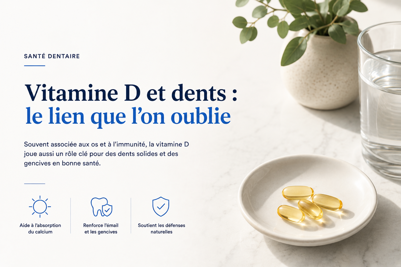 Vitamine D et dents : le lien que l'on oublie