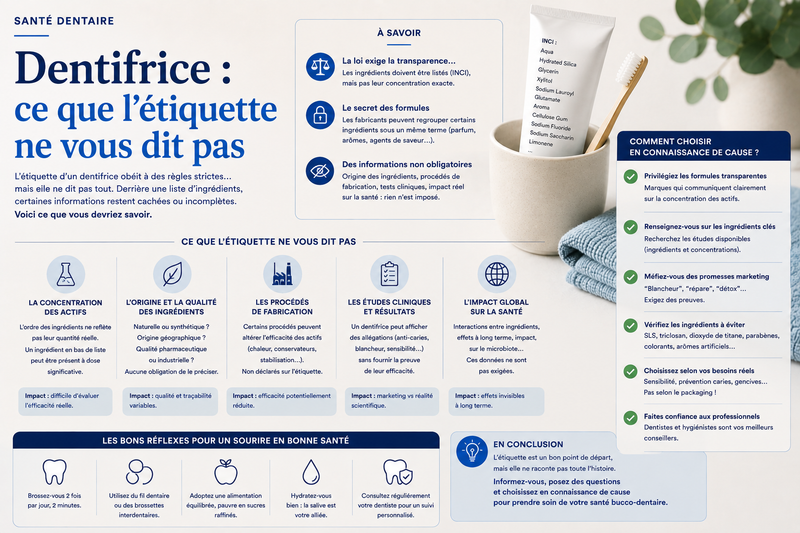 Dentifrice : ce que l'étiquette ne vous dit pas