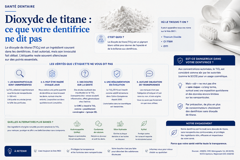 Dioxyde de titane : ce que votre dentifrice ne dit pas